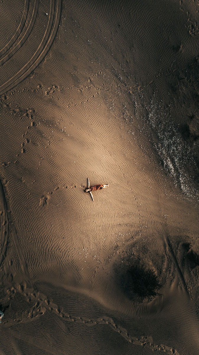 Person on beach